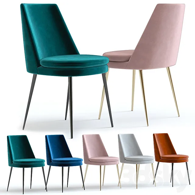 West Elm Finley Dining Chair 3DModel