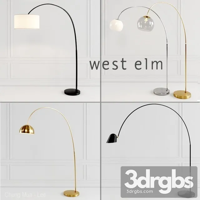 West Elm Floor Lamp 3D Model Free