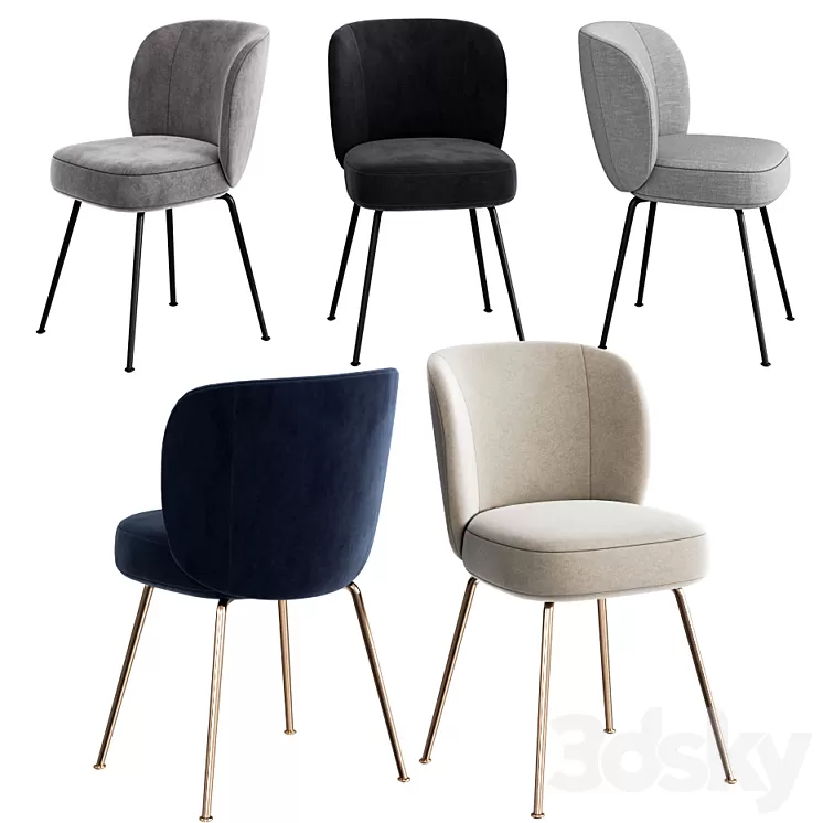 WEST ELM Greer Dining Chair 3D Model