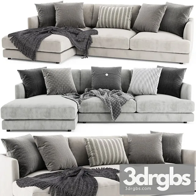 West elm haven chaise longue