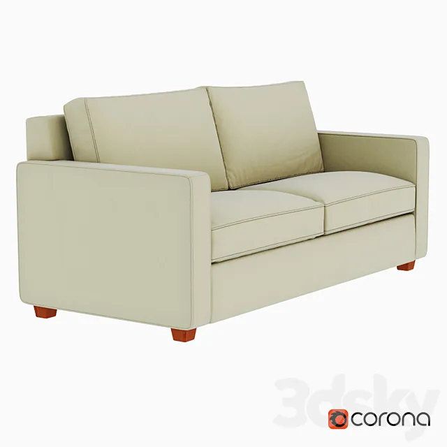 West Elm Henry Sofa 3D Model
