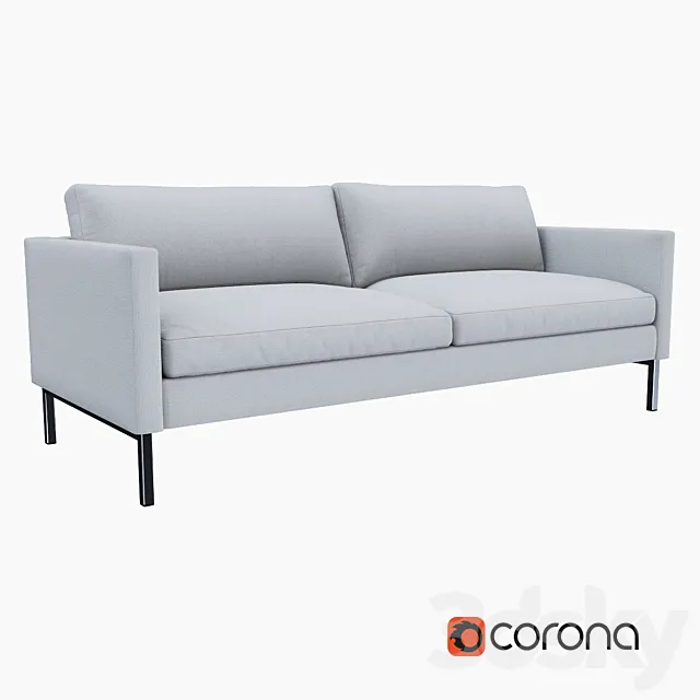 West Elm High Line Upholstered Sofa 3D Model