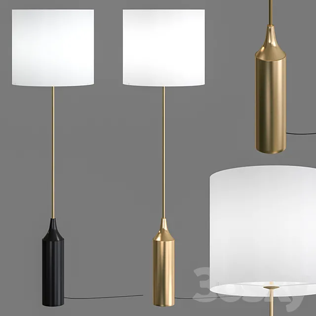 West elm hudson floor lamp 3D Model