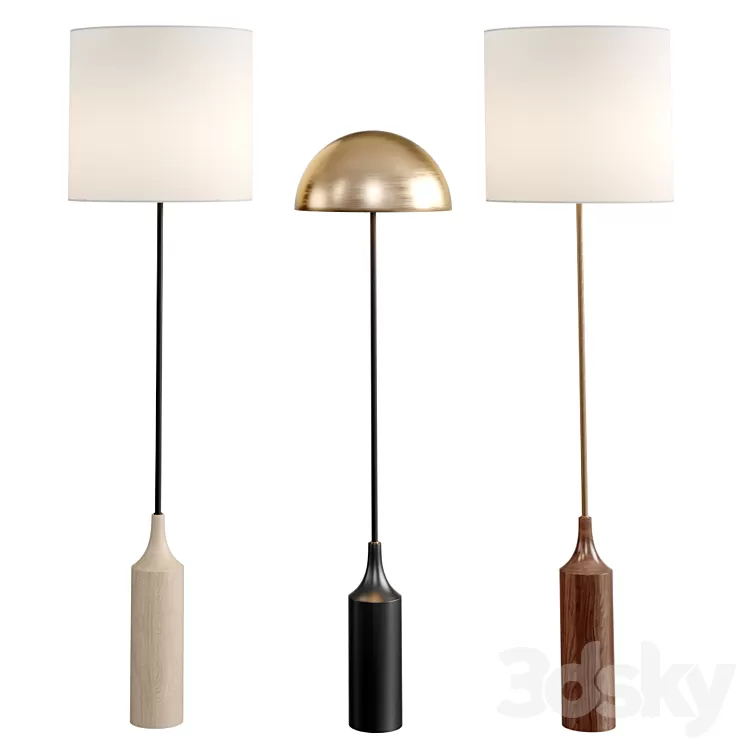WEST ELM Hudson Floor Lamp 3D Model