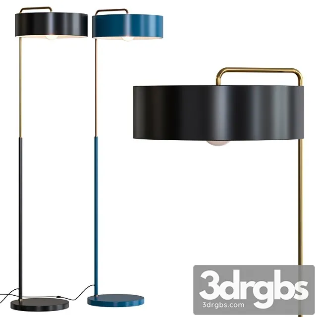 West Elm Library Floor Lamp 3D Model Free