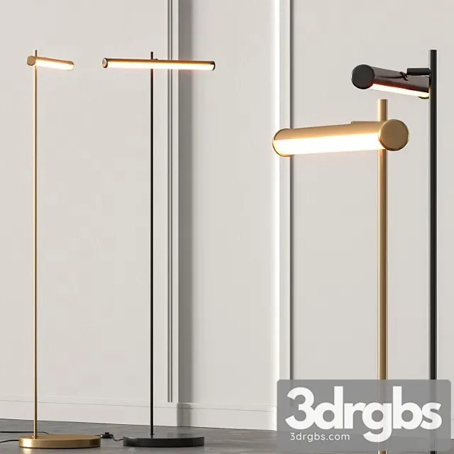 West elm light rods led reader floor lamp 3D Model Free