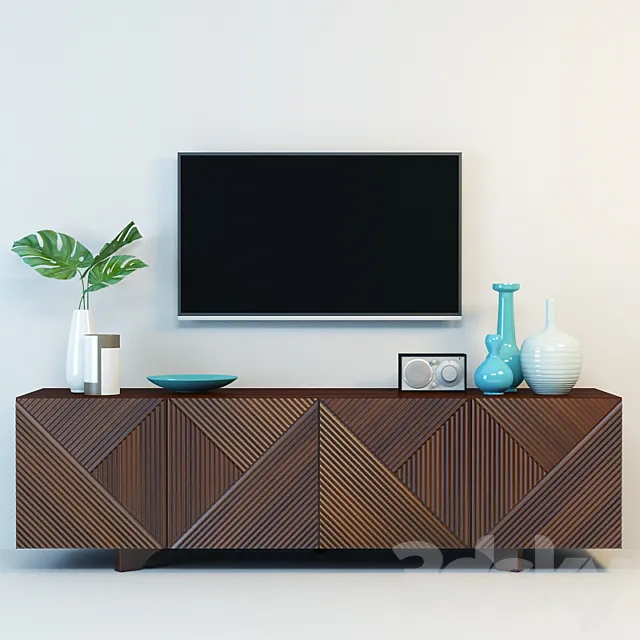 West Elm Media Console 3DModel