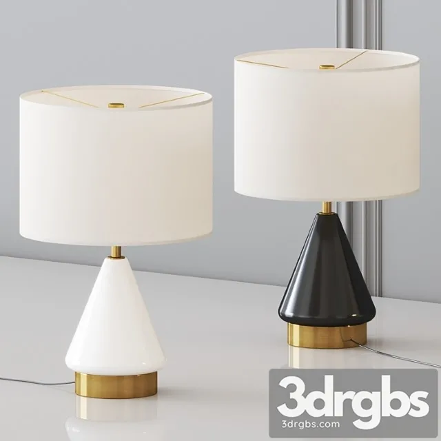 West Elm Metalized Table Lamp 3D Model Free