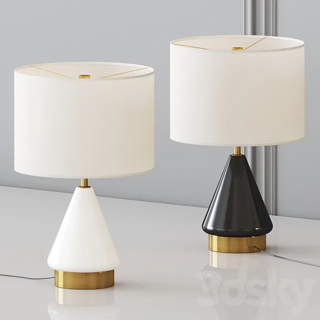 West Elm - Metalized Table Lamp 3D Model