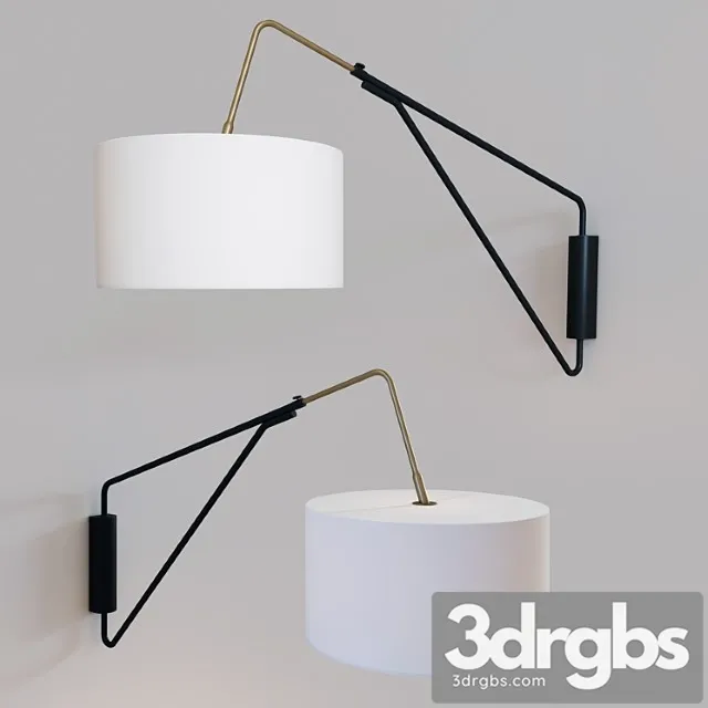 West elm mid century wall scone 3D Model Free