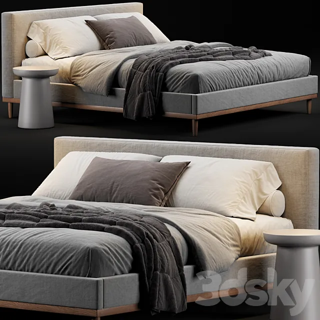 West Elm Newport Bed 3DModel