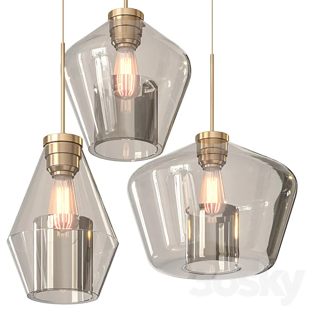 West Elm Panorama Chandeliers 3D Model