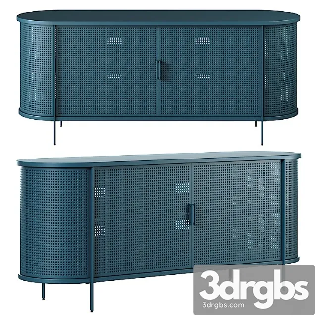 West elm perforated metal buffet 2 3D Model Free