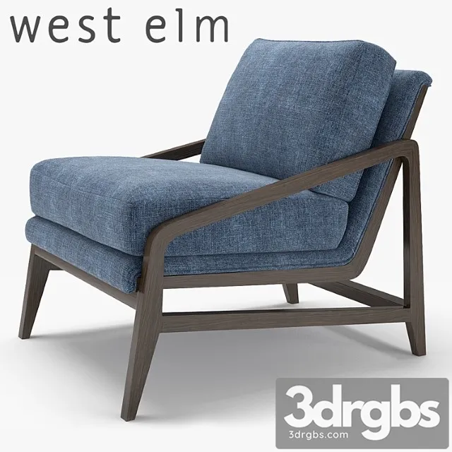West Elm Peyton Armchair 3D Model Free