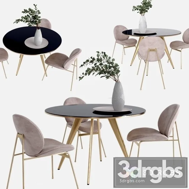 West Elm Set 6 3D Model Free
