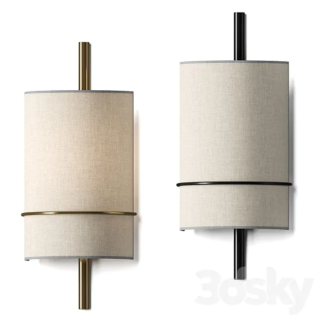 West Elm Shaw Sconce Wall Lamp 3D Model