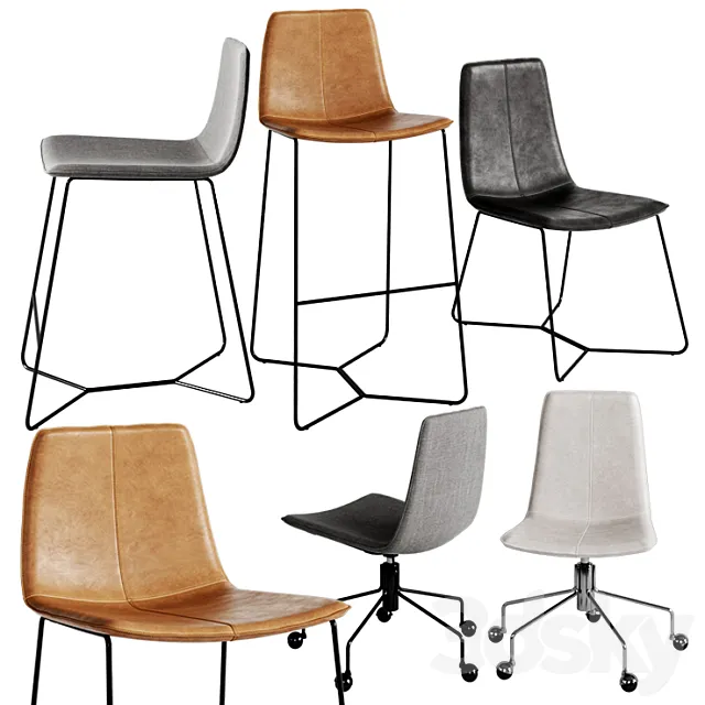 WEST ELM Slope set 3DModel