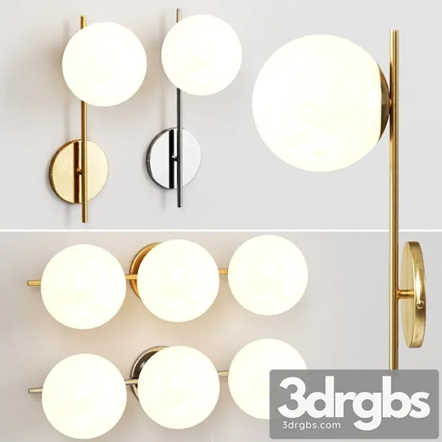 West elm sphere sconce 3D Model Free