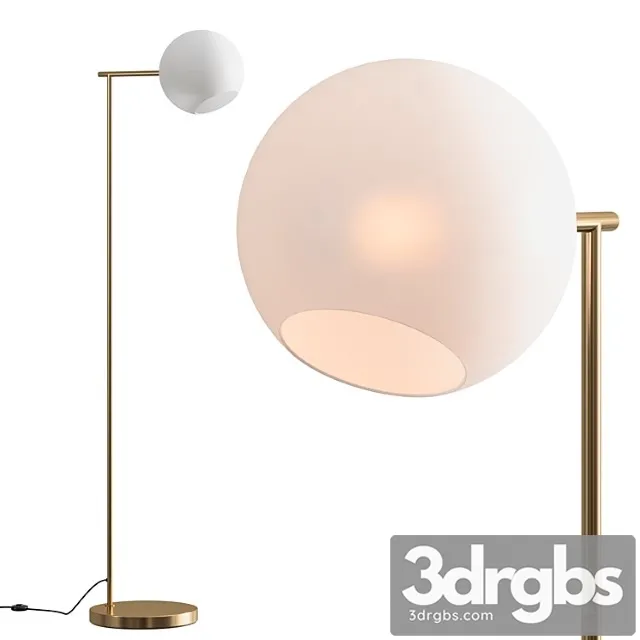 West elm staggered glass floor lamp 3D Model Free