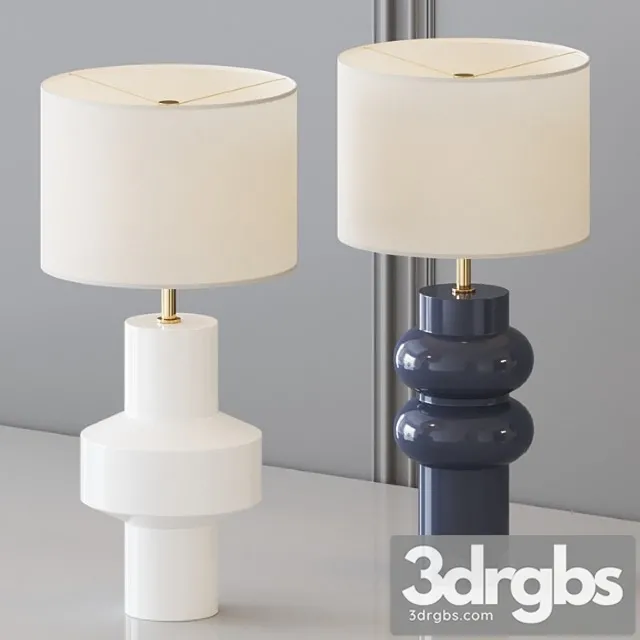 West Elm Totem Table Lamp 3D Model Download