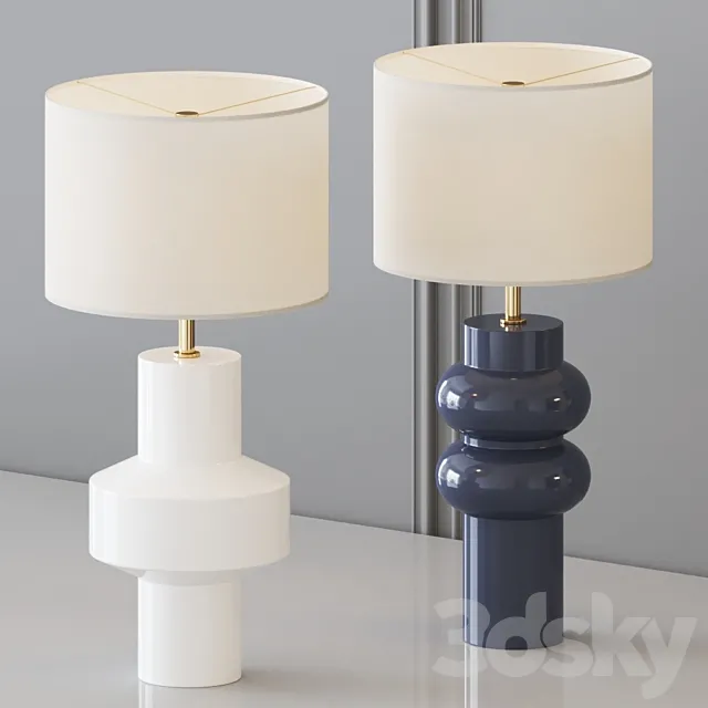 West Elm – Totem Table Lamp 3D Model