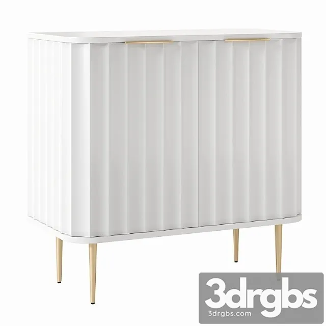 West elm vivien bar cabinet 2 3D Model Free