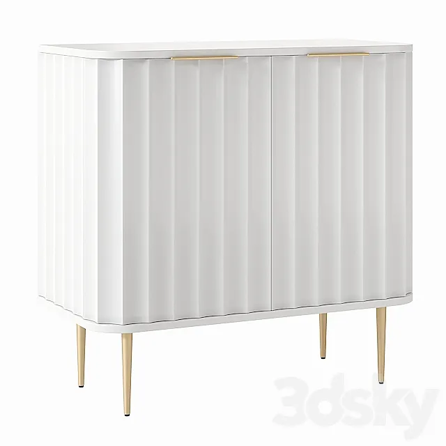 West Elm Vivien Bar Cabinet 3DModel
