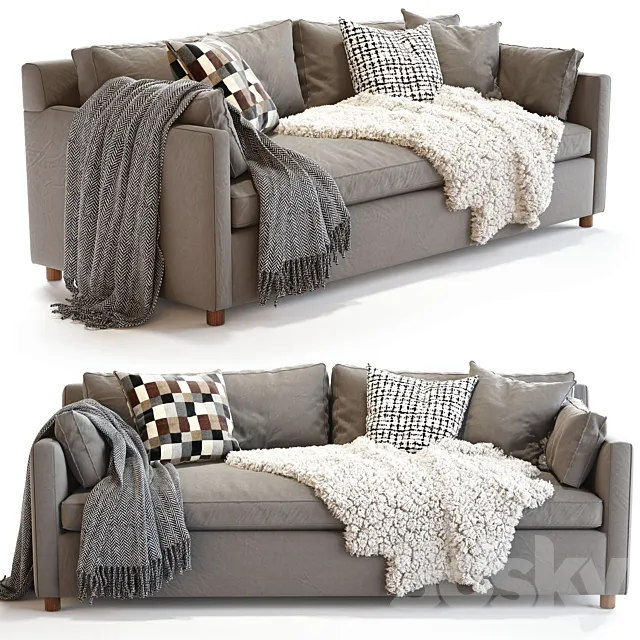 west elm_Marin Sofa 3D Model