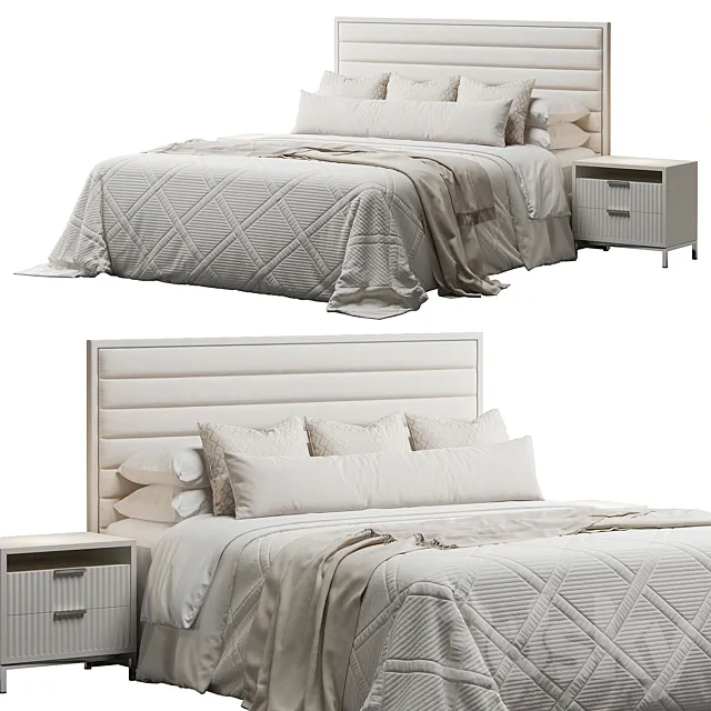 Westbury Rectangular Bed 3D Model