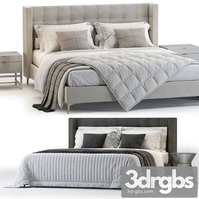 Westelm Shelter Bed 3D Model Free