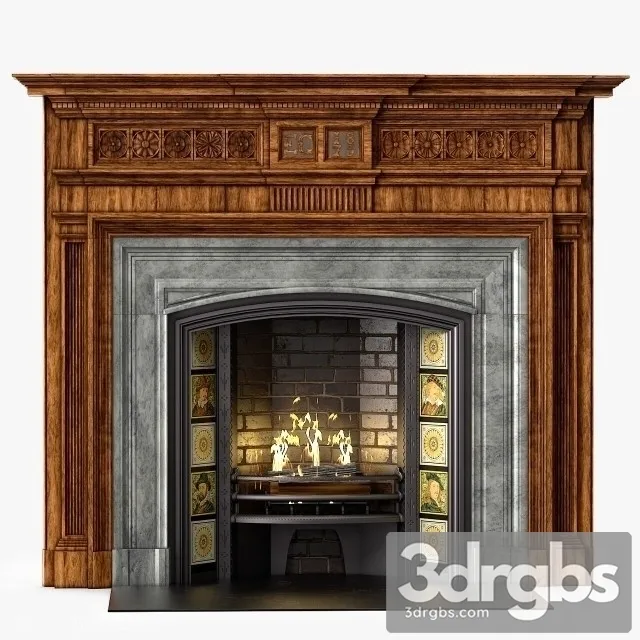 Westland Fireplace 3D Model Free