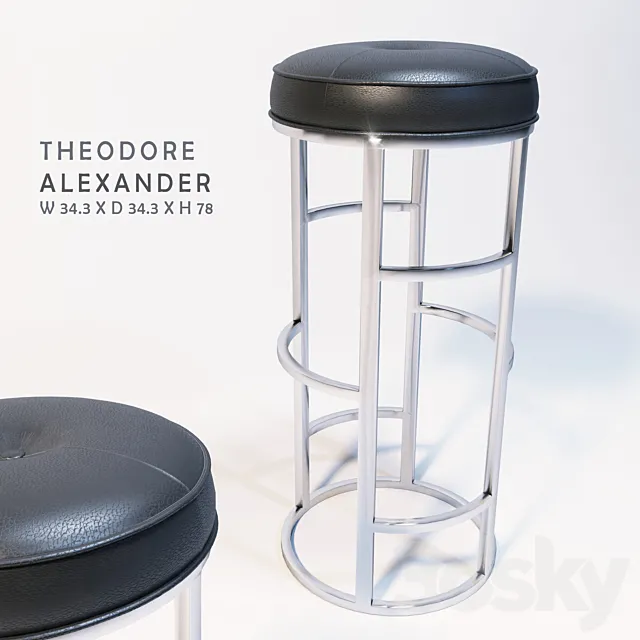 Westmacott Bar Chair 3D Model