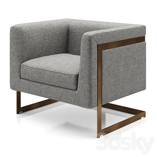 Westminster Gray Chair 3D Model