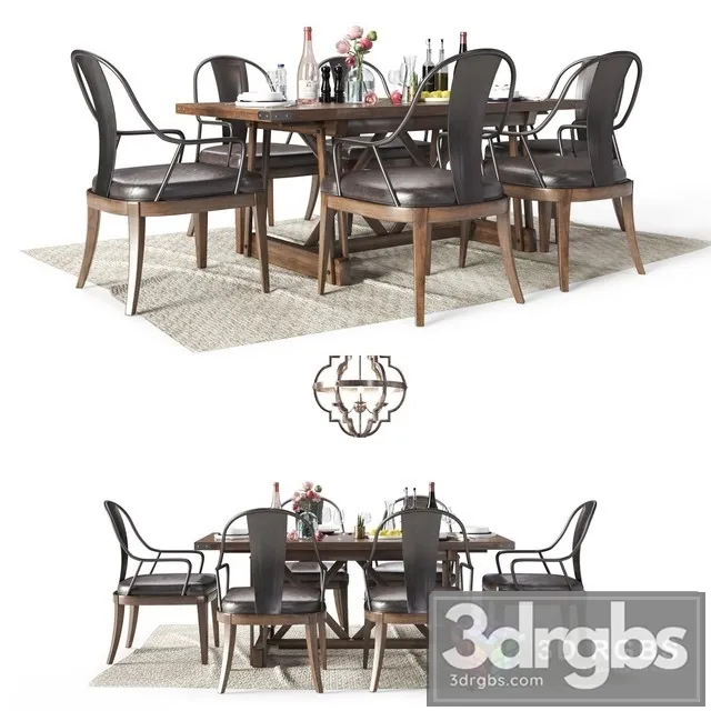 Weston Table and Chair 3D Model Free