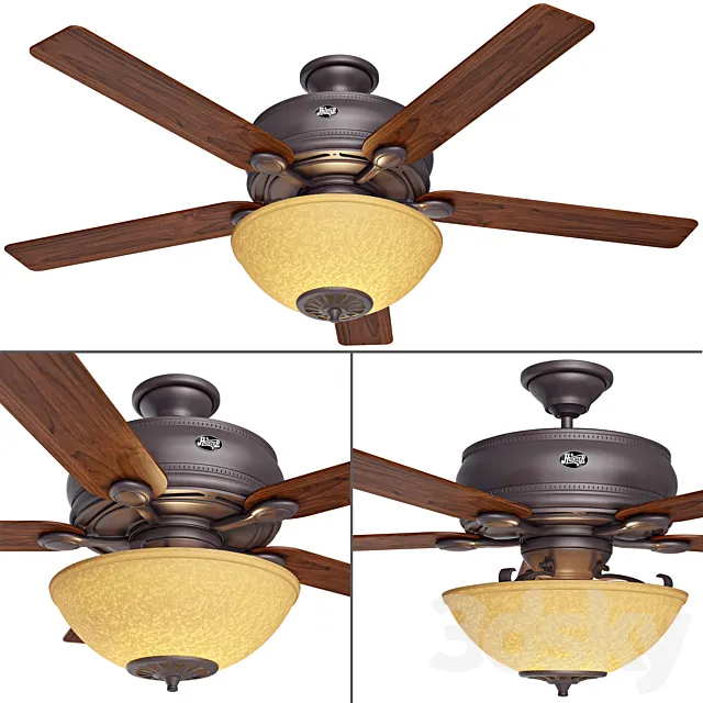 Westover - 52 "Ceiling Fan 3D Model
