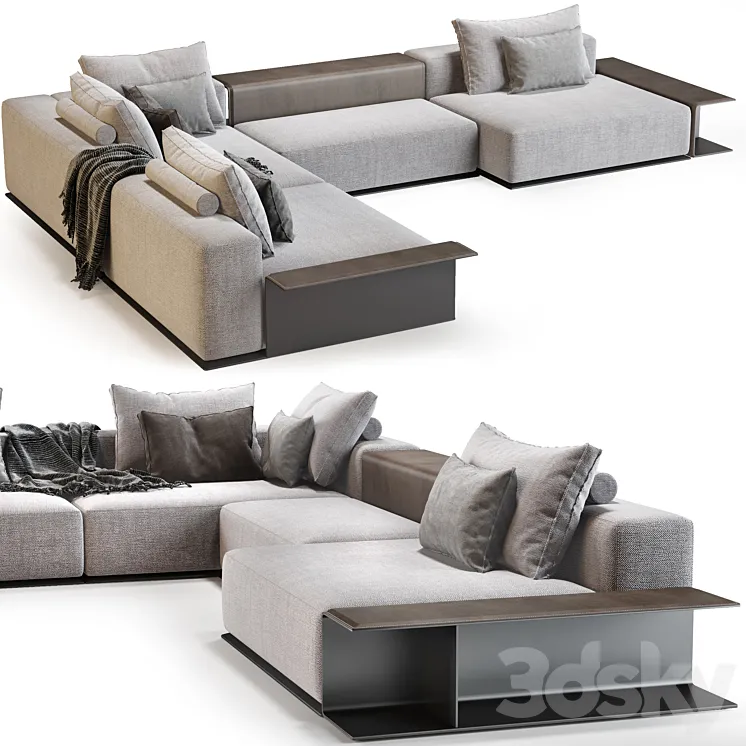 Westside Sofa_Poliform 3D Model Free