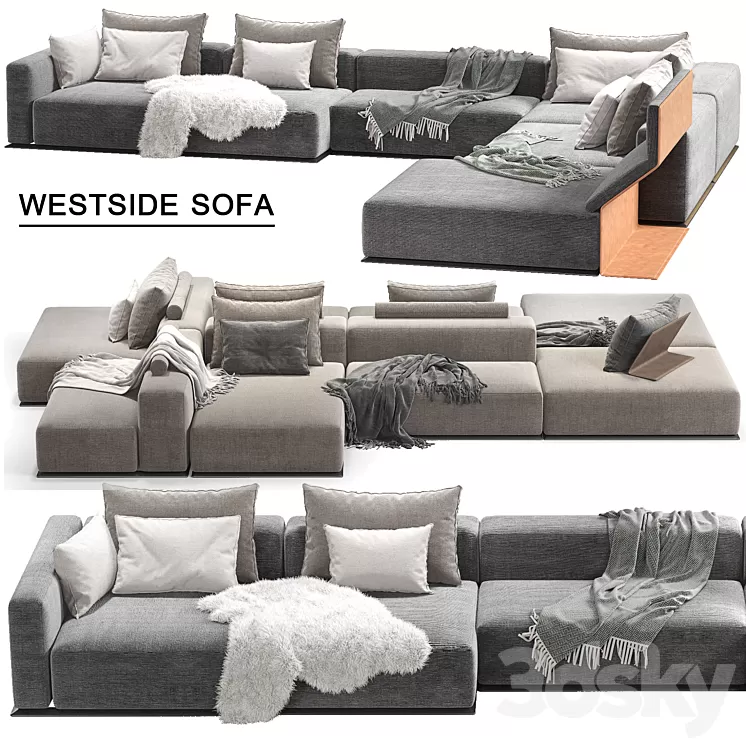 Westside Sofa_Poliform 3D Model