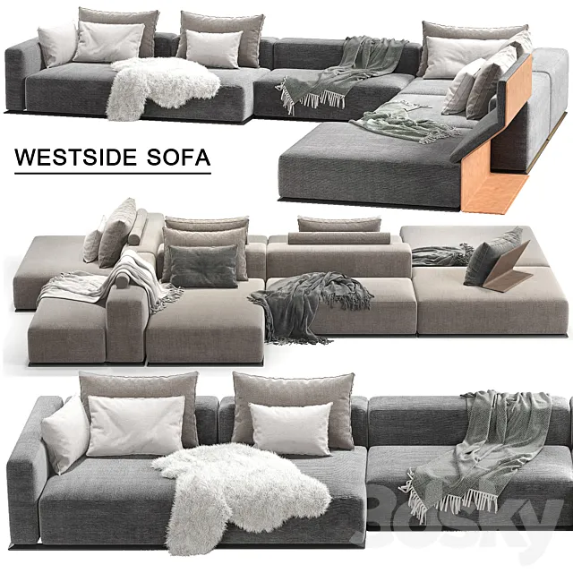 Westside Sofa_Poliform 3D Model