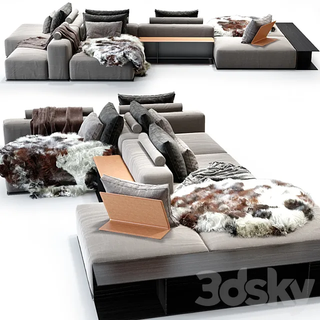Westside Sofa_Poliform 4 3D Model