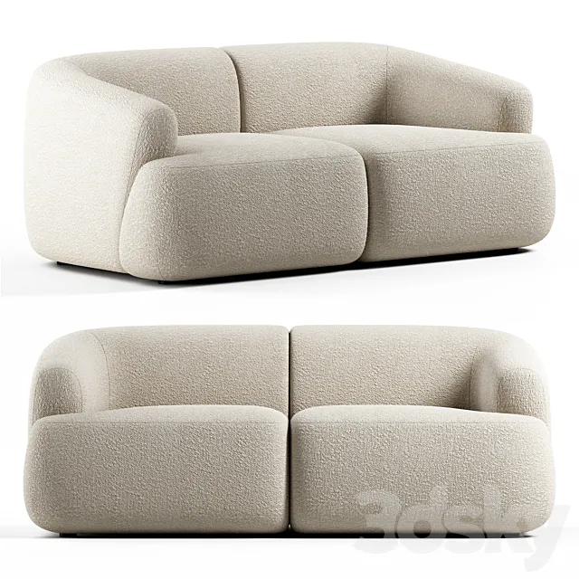 Westwing - Sofia 2 Seater Sofa 3D Model