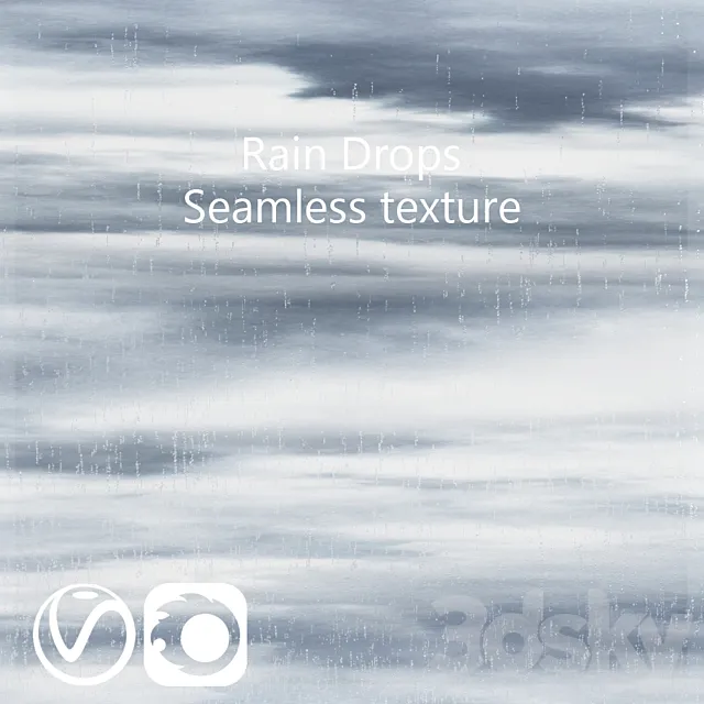 Wet glass – drops after rain 3D Model