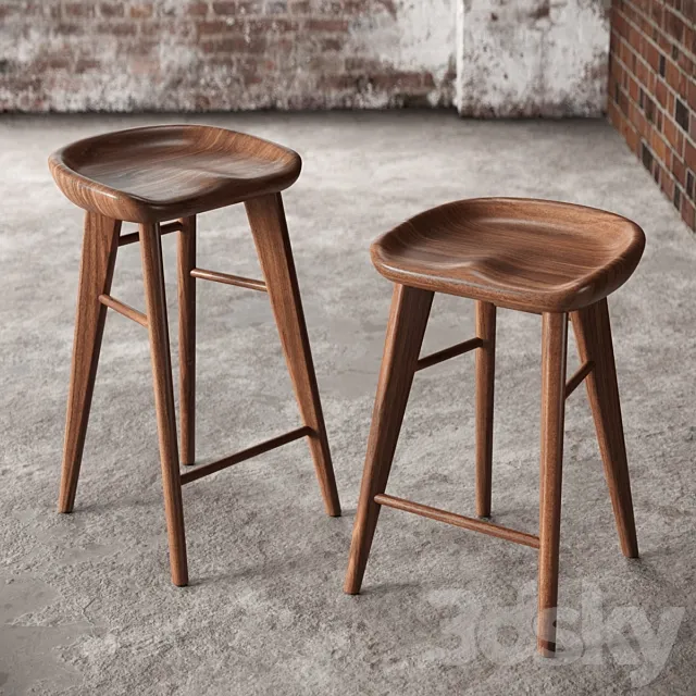 Weyand 24 "-27" Bar Stool 3DModel