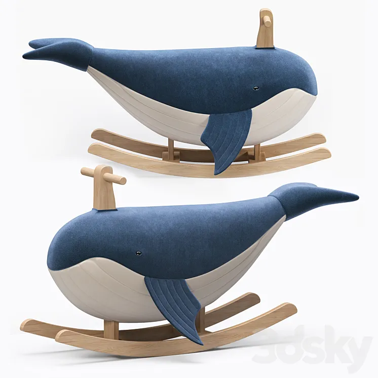 Whale rocker 3D Model Free
