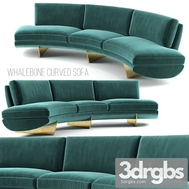 Whalebone Curved Sofa By Georgis Mirgorodsky 3D Model Free