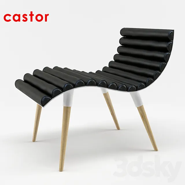 Wheelchair Castor Curve 3D Model