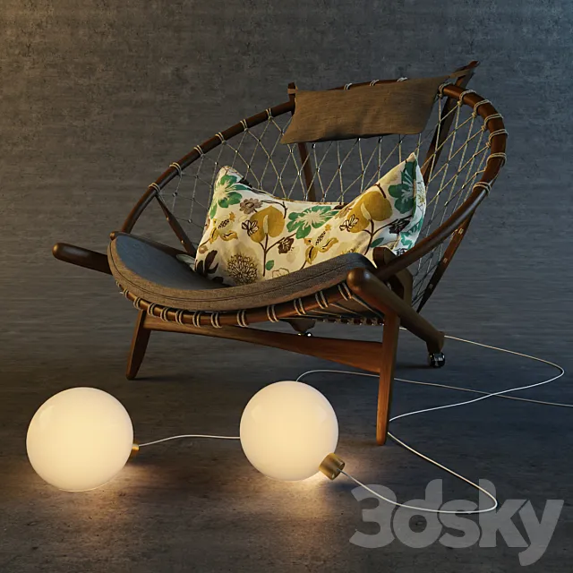 Wheelchair Circle + Lamp Bulb (cosmorelax) 3D Model