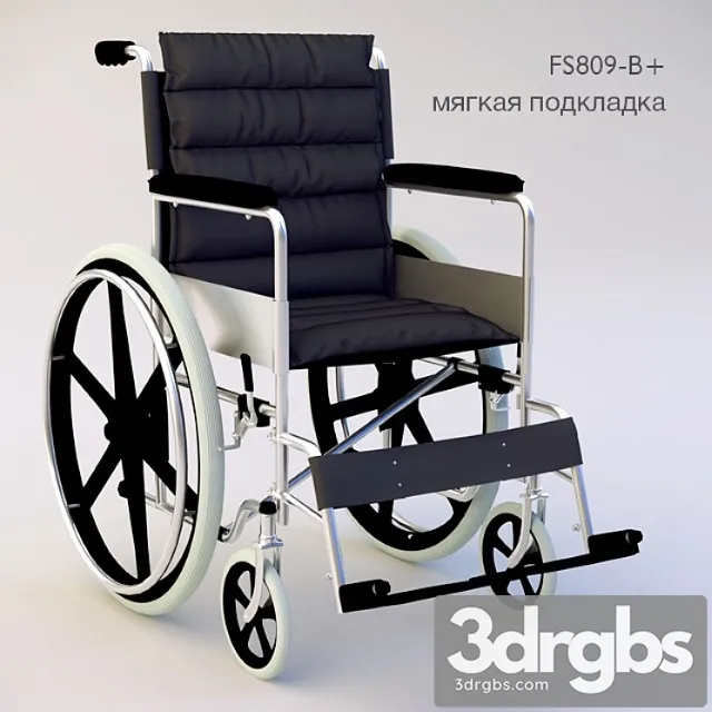 Wheelchair fs809-b 3D Model Free