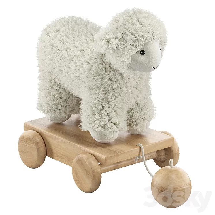 "Wheelchair-toy ""Lamb""" 3D Model Free