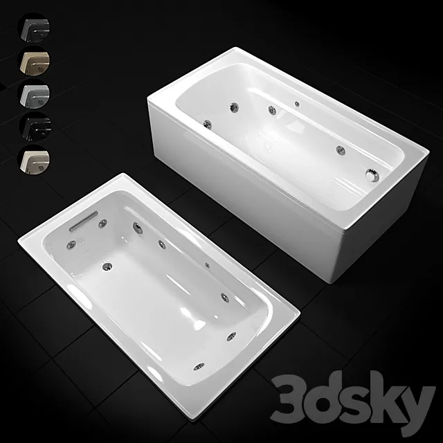 Whirlpool bath Archer Kohler 2015 K-1122-96 3D Model