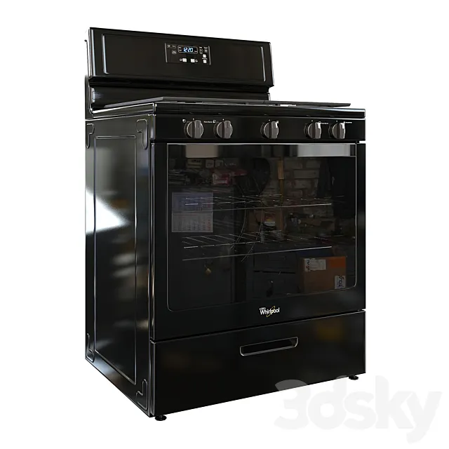 Whirlpool gas range 3DModel